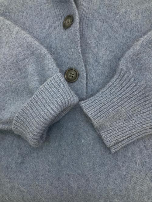 JOURNAL STANDARD（ジャーナルスタンダード）JOURNAL STANDARD (ジャーナルスタンダード) アルパカミックスファー襟付きプルオーバー ブルー サイズ:不明の古着・服飾アイテム