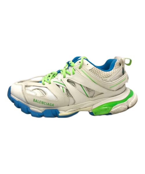 BALENCIAGA（バレンシアガ）BALENCIAGA (バレンシアガ) トラックトレーナー ホワイト×グリーン サイズ:28.5cmの古着・服飾アイテム