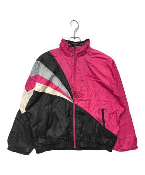 adidas（アディダス）adidas (アディダス) ［古着］ナイロンジャケット ピンク×ブラック サイズ:下記参照の古着・服飾アイテム