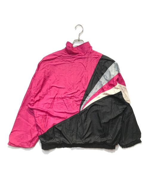 adidas（アディダス）adidas (アディダス) ［古着］ナイロンジャケット ピンク×ブラック サイズ:下記参照の古着・服飾アイテム