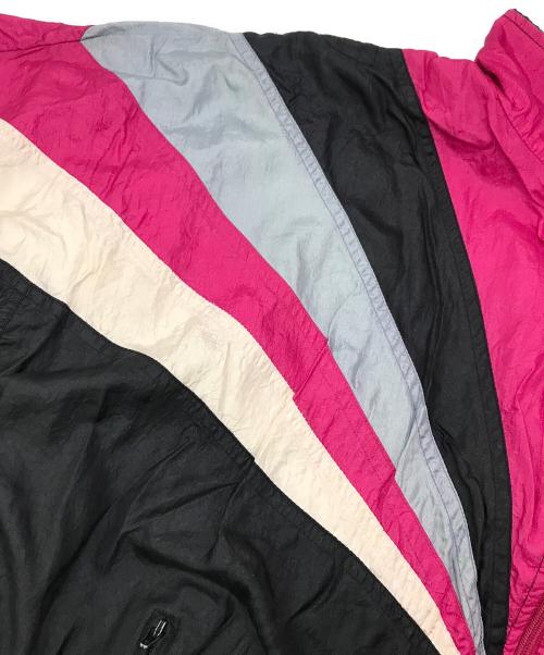 adidas（アディダス）adidas (アディダス) ［古着］ナイロンジャケット ピンク×ブラック サイズ:下記参照の古着・服飾アイテム