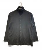 REGULATION Yohji Yamamotoレギュレーションヨウジヤマモト）の古着「ニットシャツカーディガン」｜ブラック