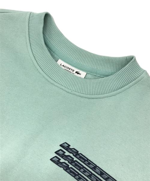 LACOSTE（ラコステ）LACOSTE (ラコステ) グラフィカルロゴオーバーサイズクルーネックスウェット ブルー サイズ:38の古着・服飾アイテム