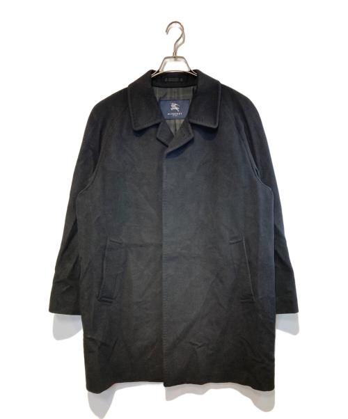 BURBERRY LONDON（バーバリーロンドン）BURBERRY LONDON (バーバリーロンドン) カシミヤアンゴラステンカラーコート ブラック サイズ:Lの古着・服飾アイテム