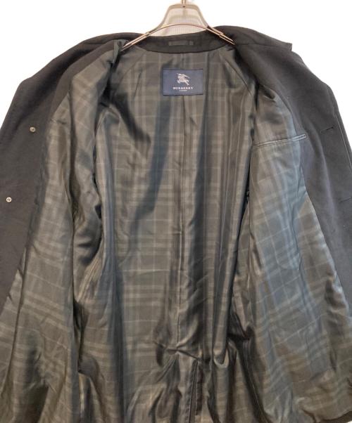 BURBERRY LONDON（バーバリーロンドン）BURBERRY LONDON (バーバリーロンドン) カシミヤアンゴラステンカラーコート ブラック サイズ:Lの古着・服飾アイテム