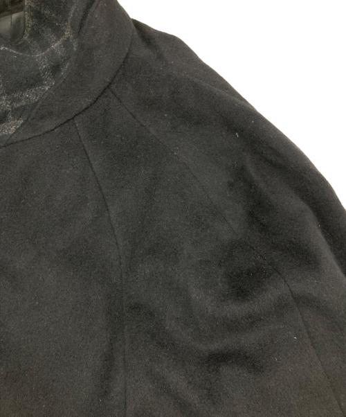 BURBERRY LONDON（バーバリーロンドン）BURBERRY LONDON (バーバリーロンドン) カシミヤアンゴラステンカラーコート ブラック サイズ:Lの古着・服飾アイテム