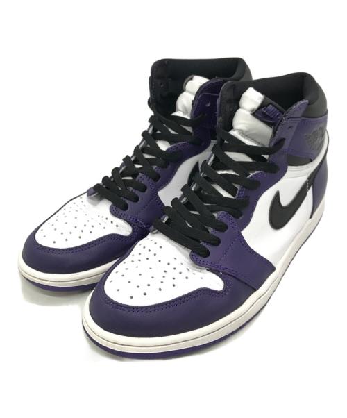 NIKE（ナイキ）NIKE (ナイキ) ハイカットスニーカー パープル×ホワイト サイズ:28.5cmの古着・服飾アイテム