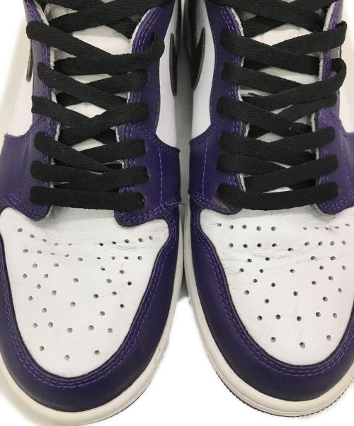 NIKE（ナイキ）NIKE (ナイキ) ハイカットスニーカー パープル×ホワイト サイズ:28.5cmの古着・服飾アイテム