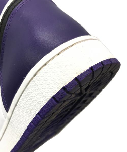 NIKE（ナイキ）NIKE (ナイキ) ハイカットスニーカー パープル×ホワイト サイズ:28.5cmの古着・服飾アイテム