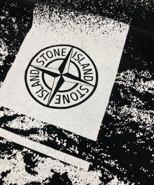 STONE ISLAND（ストーンアイランド）STONE ISLAND (ストーンアイランド) ロゴTシャツ ブラック サイズ:Ｍの古着・服飾アイテム