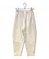 ENFOLD (エンフォルド) エッグパンツ ホワイト サイズ:36：5000円