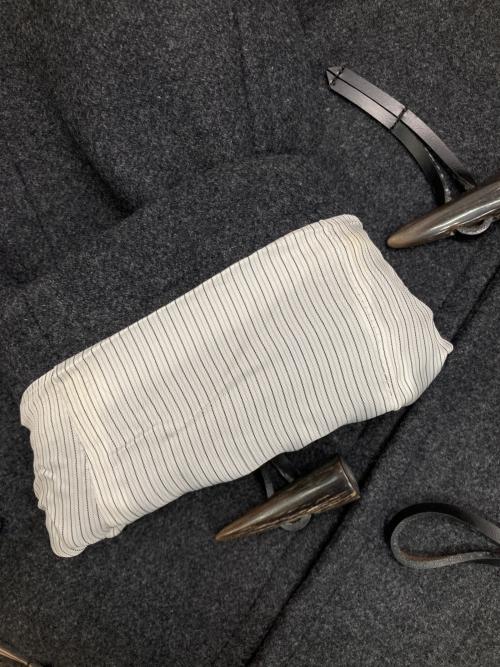 SHIPS（シップス）SHIPS (シップス) スーパー140'S 100%WOOL メルトン ダッフルコート グレー サイズ:Lの古着・服飾アイテム