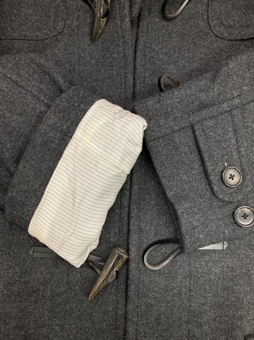 SHIPS（シップス）SHIPS (シップス) スーパー140'S 100%WOOL メルトン ダッフルコート グレー サイズ:Lの古着・服飾アイテム