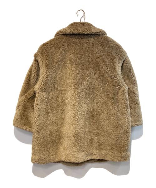 Mila Owen（ミラオーウェン）Mila Owen (ミラオーウェン) ビックカラーミドル丈ボアコート ベージュ サイズ:1の古着・服飾アイテム