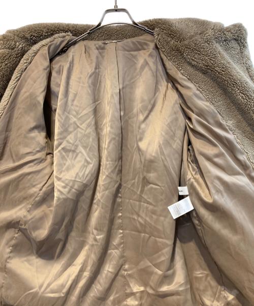 Mila Owen（ミラオーウェン）Mila Owen (ミラオーウェン) ビックカラーミドル丈ボアコート ベージュ サイズ:1の古着・服飾アイテム