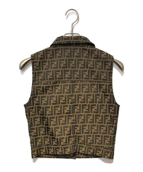 FENDI（フェンディ）FENDI (フェンディ) ズッカ柄ベスト ベージュ サイズ:40の古着・服飾アイテム