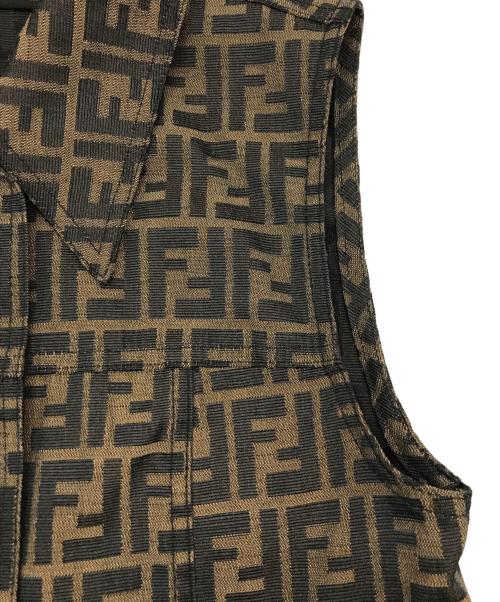 FENDI（フェンディ）FENDI (フェンディ) ズッカ柄ベスト ベージュ サイズ:40の古着・服飾アイテム