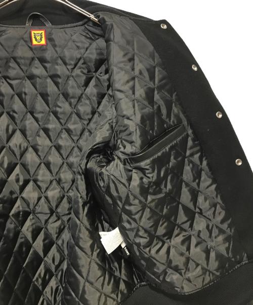HUMAN MADE（ヒューマンメイド）HUMAN MADE (ヒューマンメイド) KAWS (カウズ) KAWS MADE VARSITY JACKET ブラック サイズ:XLの古着・服飾アイテム