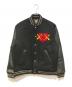 HUMAN MADE（ヒューマンメイド）の古着「KAWS MADE VARSITY JACKET」｜ブラック