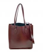 CAMBRIDGE SATCHELケンブリッジサッチェル）の古着「レザートートバッグ」｜ボルドー