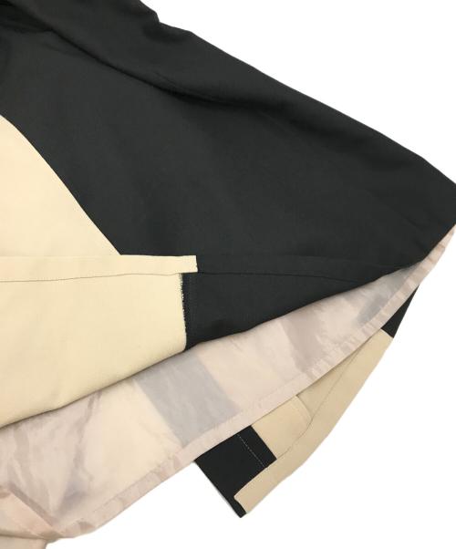 UNITED TOKYO（ユナイテッドトーキョー）UNITED TOKYO (ユナイテッドトーキョー) アシメブロッキングワンピース ベージュ×ブラック サイズ:1の古着・服飾アイテム