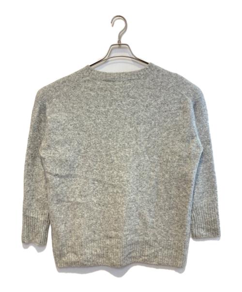 FRAMeWORK（フレームワーク）FRAMeWORK (フレームワーク) アルパカ混ロゴインターシャニット グレー サイズ:Freeの古着・服飾アイテム