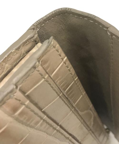 GIORGIO ARMANI（ジョルジョアルマーニ）GIORGIO ARMANI (ジョルジョアルマーニ) 型押し長財布 ベージュ サイズ:下記参照の古着・服飾アイテム