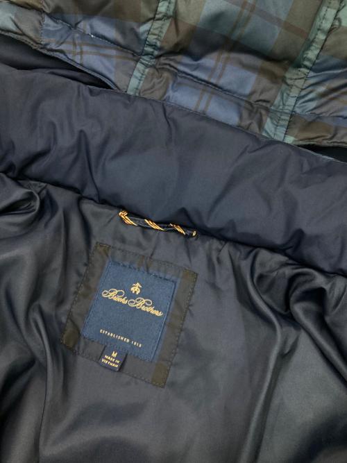 BROOKS BROTHERS（ブルックスブラザーズ）BROOKS BROTHERS (ブルックスブラザーズ) ダウンジャケット ネイビー×グリーン サイズ:Mの古着・服飾アイテム