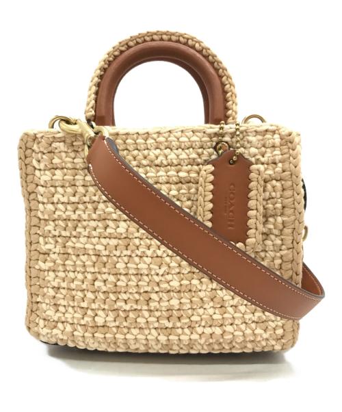 COACH（コーチ）COACH (コーチ) ローグ 20・クロシェ 2WAYバッグ アイボリー サイズ:下記参照の古着・服飾アイテム