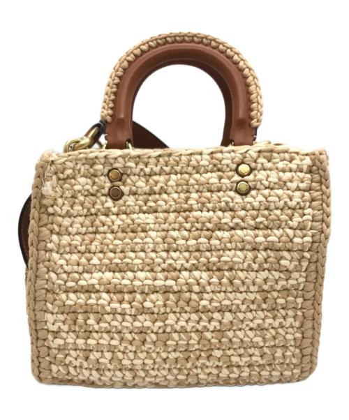 COACH（コーチ）COACH (コーチ) ローグ 20・クロシェ 2WAYバッグ アイボリー サイズ:下記参照の古着・服飾アイテム