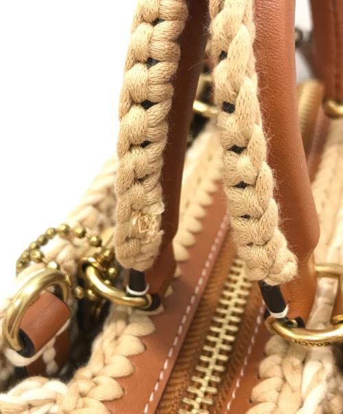 COACH（コーチ）COACH (コーチ) ローグ 20・クロシェ 2WAYバッグ アイボリー サイズ:下記参照の古着・服飾アイテム