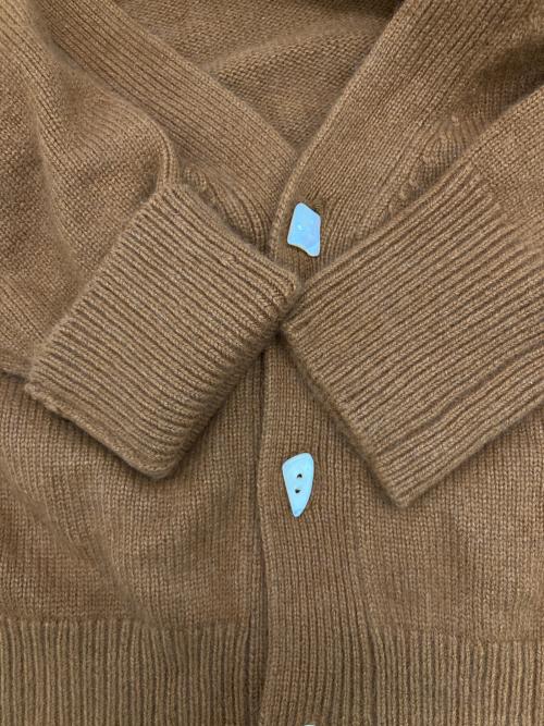 NKNIT（ンニット）NKNIT (ンニット) fluffy rib KNIT cardigan ブラウン サイズ:不明の古着・服飾アイテム