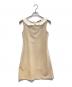 FOXEY NEWYORK（フォクシーニューヨーク）の古着「付け襟ノースリーブワンピース」｜ベージュ