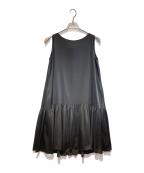 FOXEY NEWYORKフォクシーニューヨーク）の古着「バックリボンノースリーブワンピース」｜ブラック