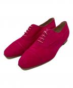 Manolo Blahnikマノロブラニク）の古着「スウェードオックスフォードシューズ」｜ピンク