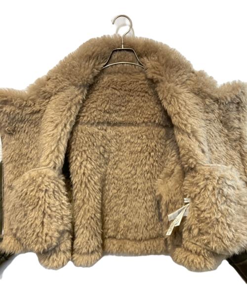 MURUA（ムルーア）MURUA (ムルーア) ヴィンテージライクショートフェイクムートン ジャケット ブラウン サイズ:FREEの古着・服飾アイテム