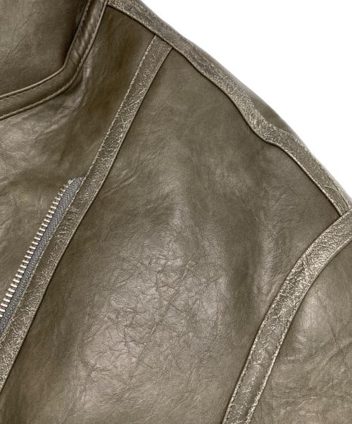 MURUA（ムルーア）MURUA (ムルーア) ヴィンテージライクショートフェイクムートン ジャケット ブラウン サイズ:FREEの古着・服飾アイテム