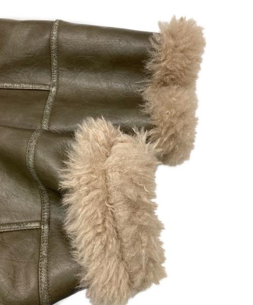 MURUA（ムルーア）MURUA (ムルーア) ヴィンテージライクショートフェイクムートン ジャケット ブラウン サイズ:FREEの古着・服飾アイテム