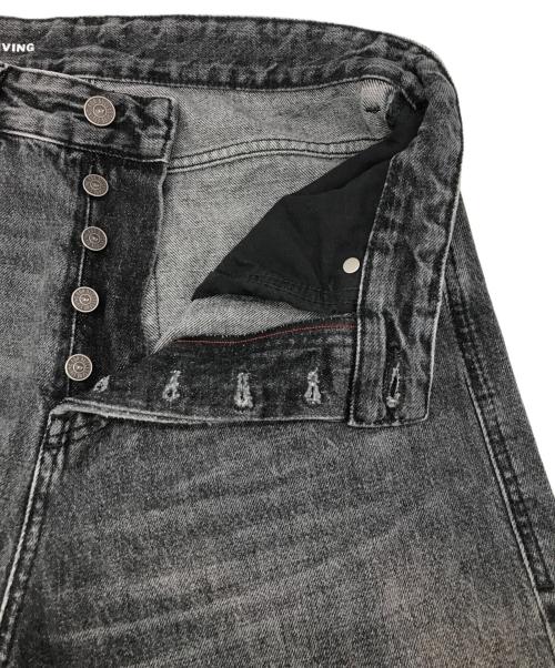 DIESEL（ディーゼル）DIESEL (ディーゼル) 1996 D-SIREダメージデニムパンツ ブラック サイズ:25の古着・服飾アイテム