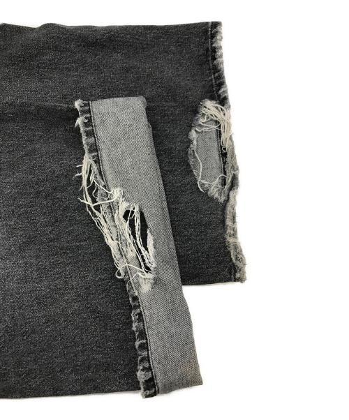 DIESEL（ディーゼル）DIESEL (ディーゼル) 1996 D-SIREダメージデニムパンツ ブラック サイズ:25の古着・服飾アイテム