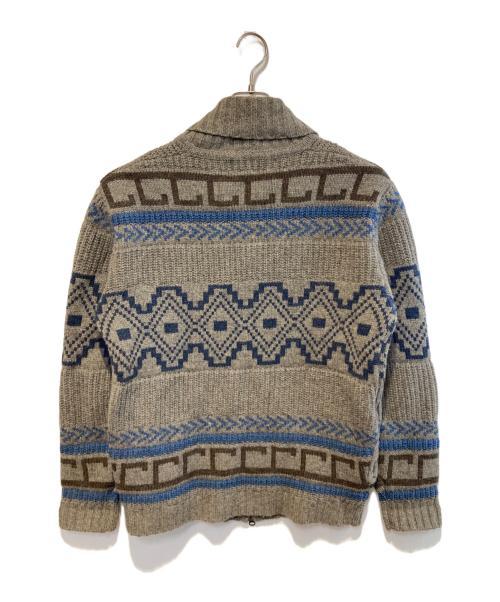 PENDLETON（ペンドルトン）PENDLETON (ペンドルトン) ショールカラーニットジップカーディガン グレー サイズ:Mの古着・服飾アイテム