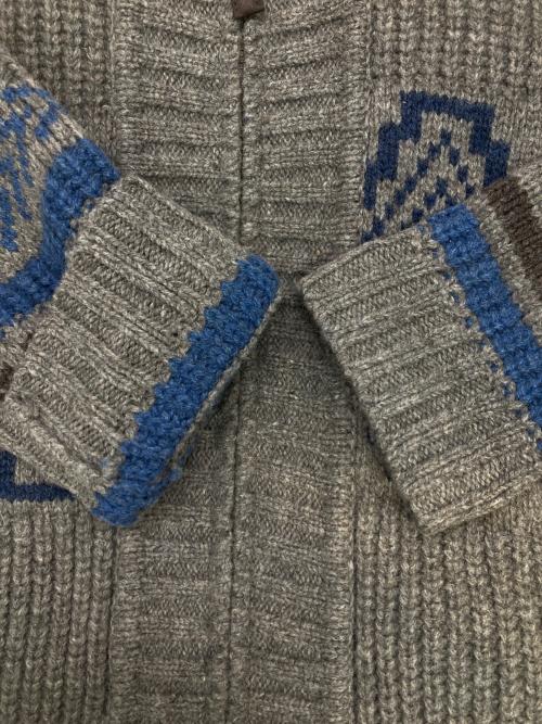 PENDLETON（ペンドルトン）PENDLETON (ペンドルトン) ショールカラーニットジップカーディガン グレー サイズ:Mの古着・服飾アイテム