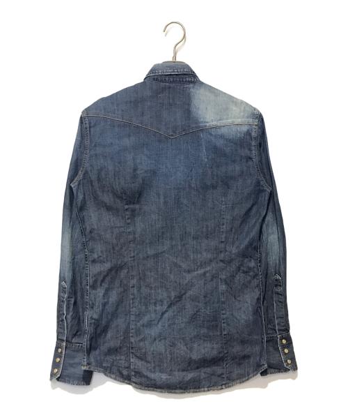 DSQUARED2（ディースクエアード）DSQUARED2 (ディースクエアード) デニムシャツ インディゴ サイズ:48（M相当）の古着・服飾アイテム