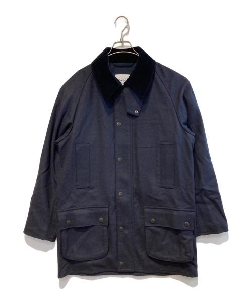 Barbour（バブアー）Barbour (バブアー) BEAUFORTウールコート ネイビー サイズ:40の古着・服飾アイテム