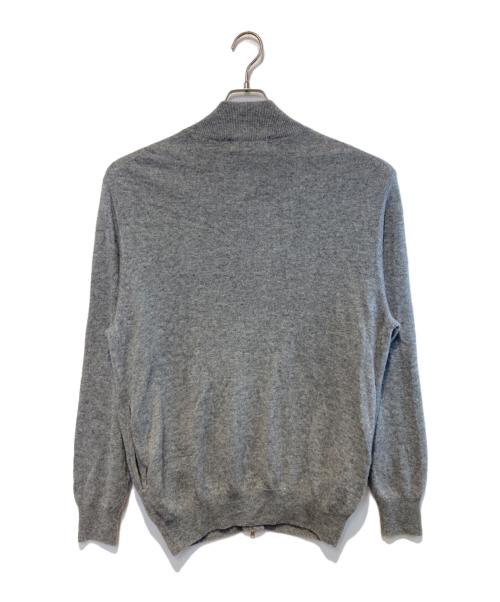 GRABRE（グラブレ）GRABRE (グラブレ) カシミヤジップアップニット グレー サイズ:Lの古着・服飾アイテム