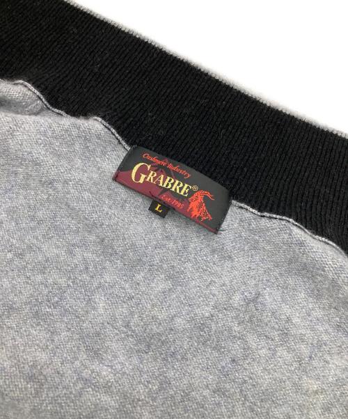 GRABRE（グラブレ）GRABRE (グラブレ) カシミヤジップアップニット グレー サイズ:Lの古着・服飾アイテム