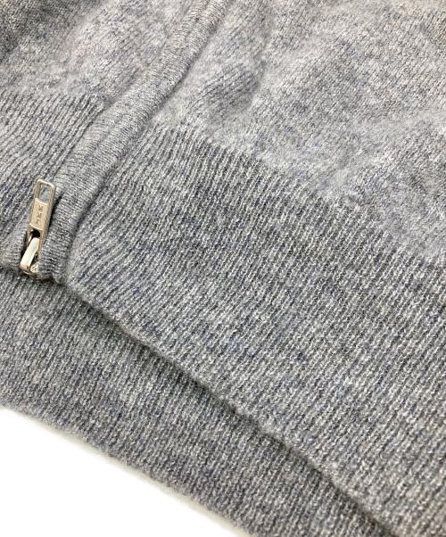 GRABRE（グラブレ）GRABRE (グラブレ) カシミヤジップアップニット グレー サイズ:Lの古着・服飾アイテム