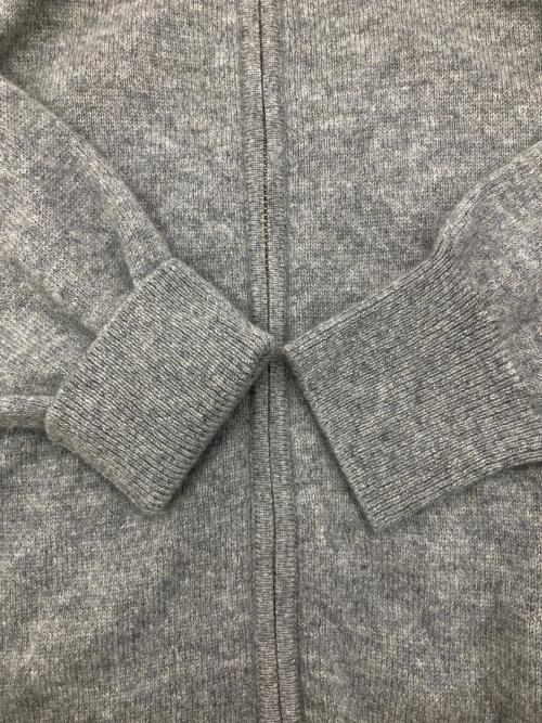 GRABRE（グラブレ）GRABRE (グラブレ) カシミヤジップアップニット グレー サイズ:Lの古着・服飾アイテム