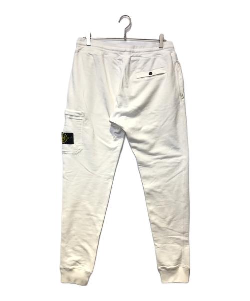 STONE ISLAND（ストーンアイランド）STONE ISLAND (ストーンアイランド) ワッペンスウェットパンツ ホワイト サイズ:XLの古着・服飾アイテム