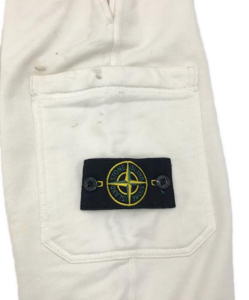 STONE ISLAND（ストーンアイランド）STONE ISLAND (ストーンアイランド) ワッペンスウェットパンツ ホワイト サイズ:XLの古着・服飾アイテム